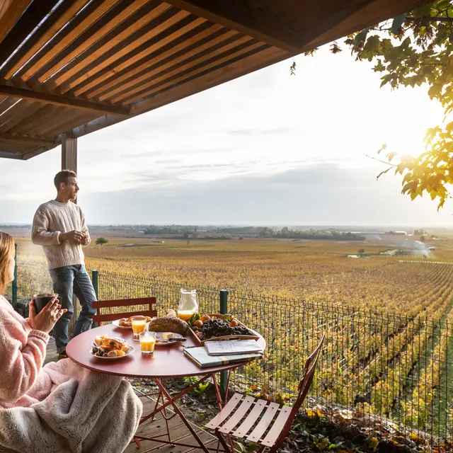 Chalet Evasion Vista vue vignes