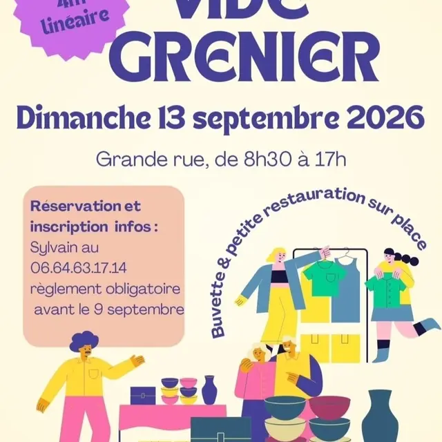 13 septembre Frasne vide-greniers