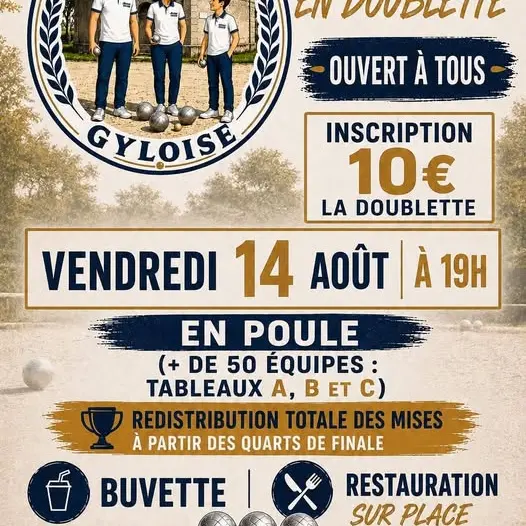14 août concours pétanque Gy