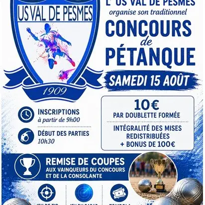 Concours de pétanque