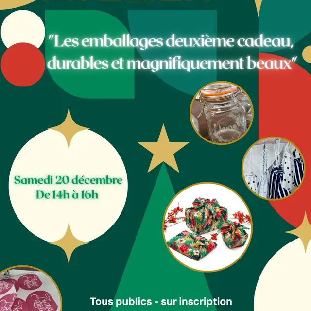 Atelier Les emballages deuxième cadeau, durables et magnifiquement beaux