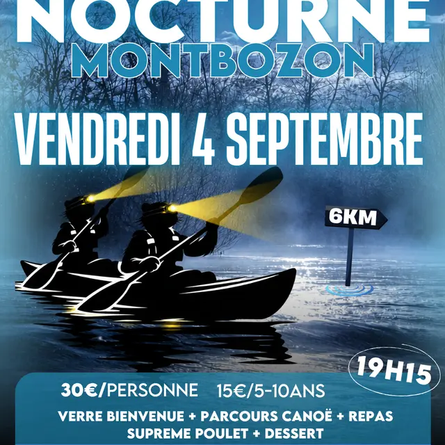 nocturne canoë 25 Juillet - nocturne canoë