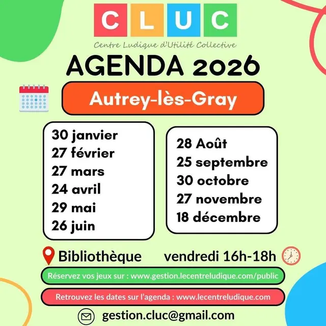 Agenda Cluc Médiathèque