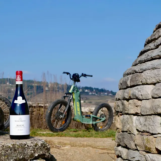 Balade en trottinette éléctrique dans nos crus.