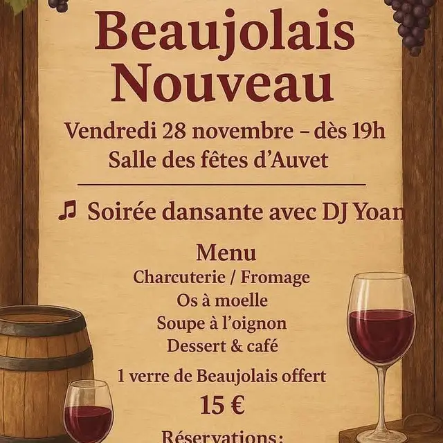 Soirée Beaujolais Nouveau
