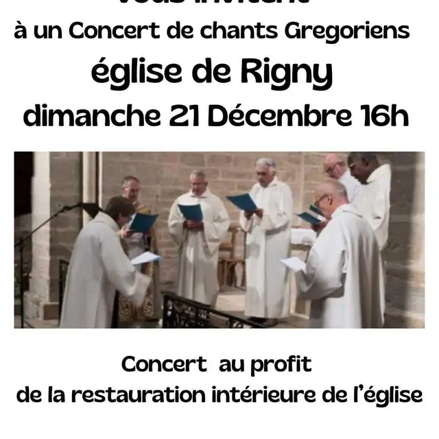 Concert de chants grégoriens