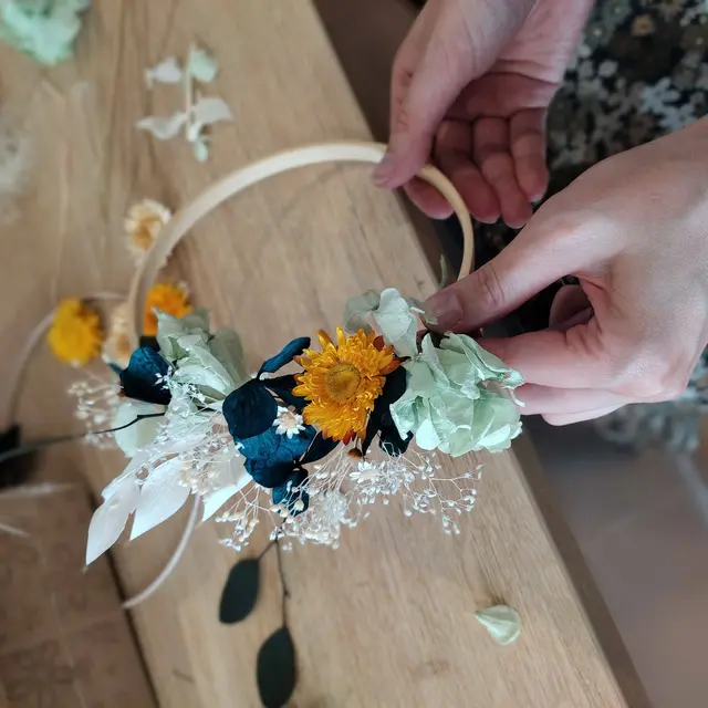 COURONNE DE FLEURS PHOTO
