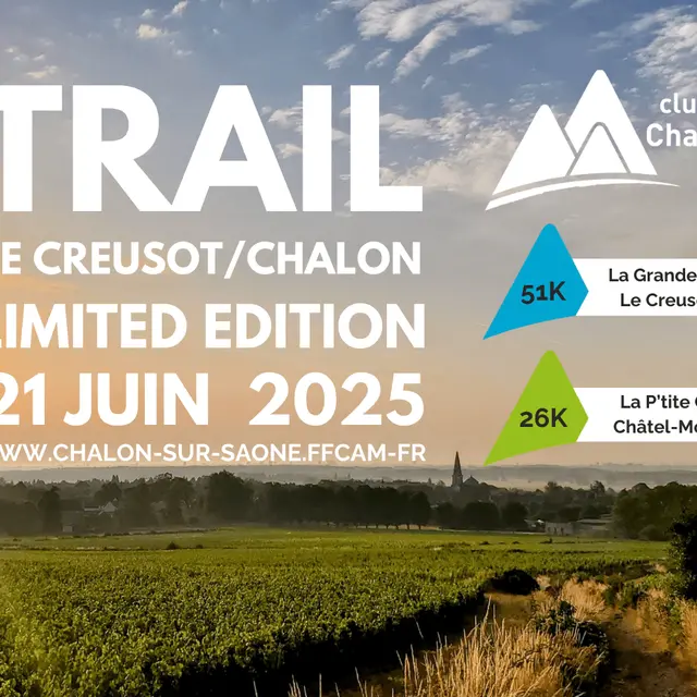 Affiche trail Le Creusot - Chalon