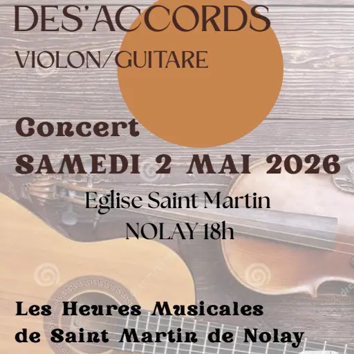 Affiche concert Duo  Des'Accords