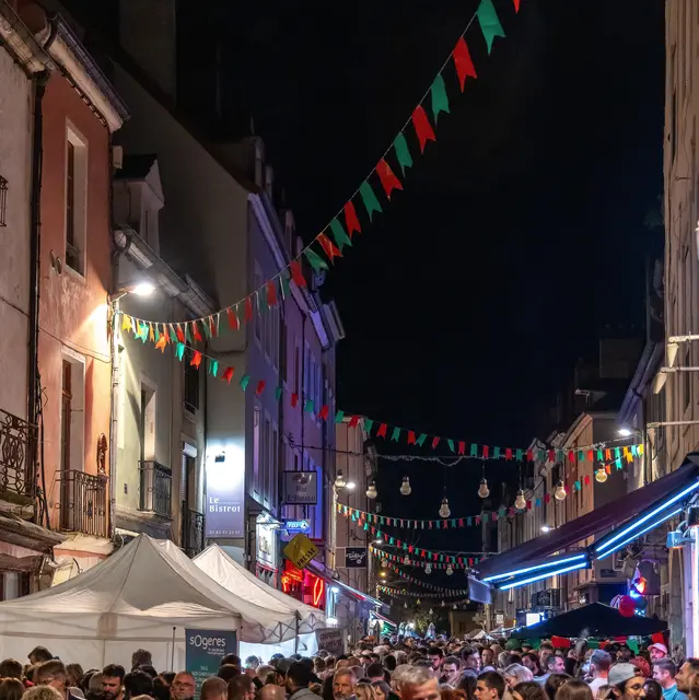 dégustations de vin dans les rues de la ville