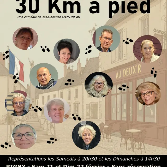 30 km à pied