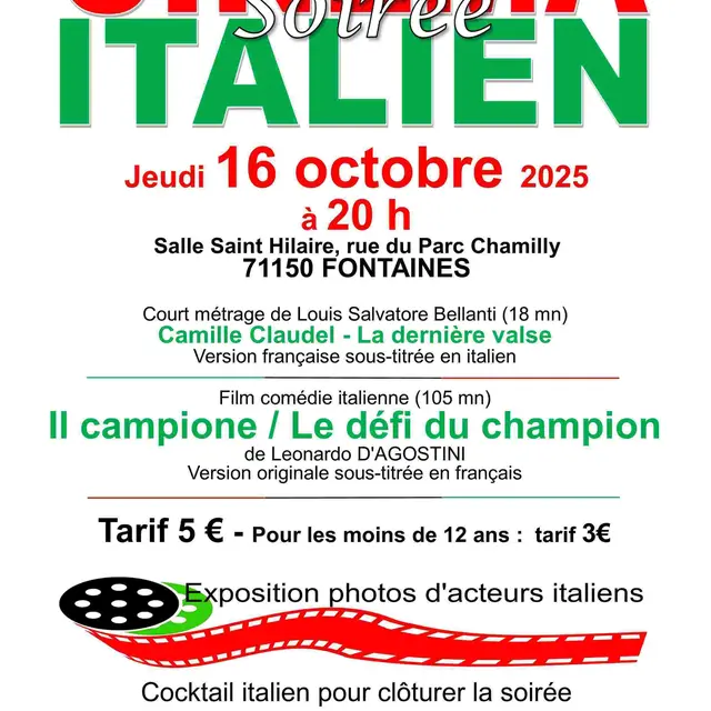 CINEMA ITALIEN à FONTAINES