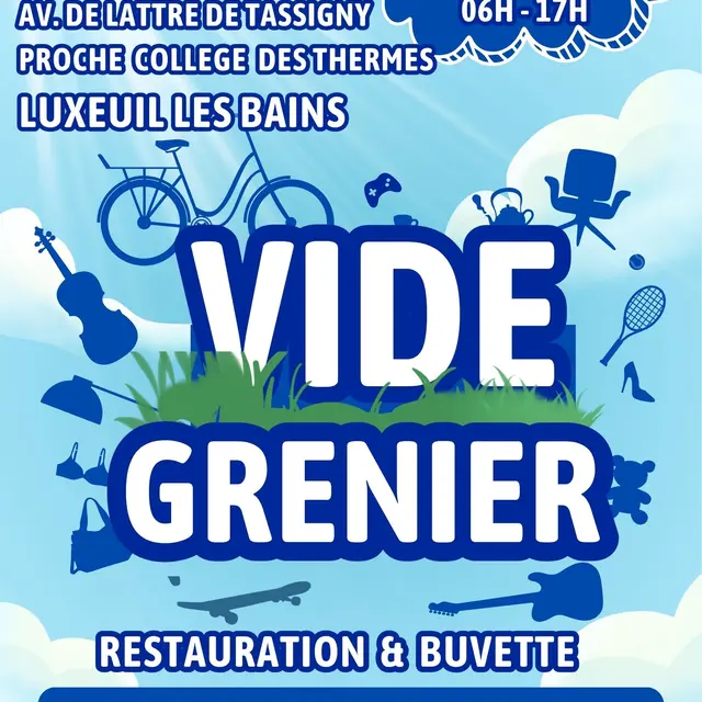 Affiche  vide grenier 14 09 2025 TASSIGNY