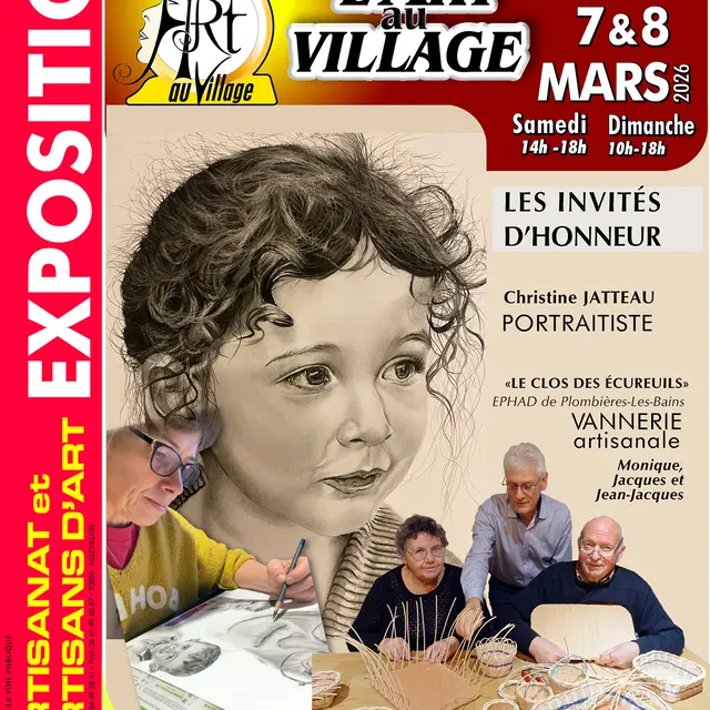 Affiche ART AU VILLAGE 2025