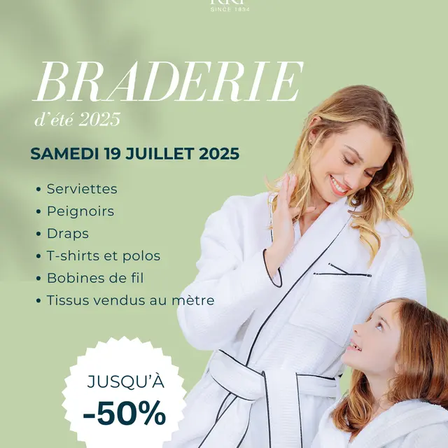 Affiche Braderie - 19 Juillet - Les Manufactures by RKF