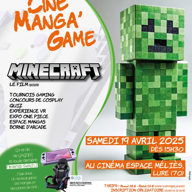 Affiche Ciné Manga 19 avril 2025 version finale