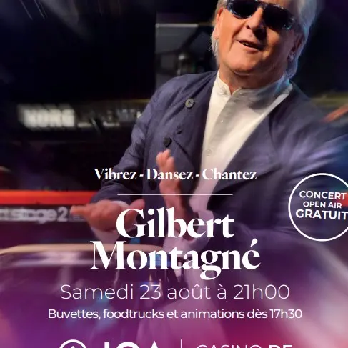 Affiche Concert Gilbert Montagné