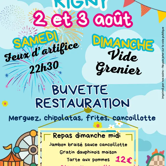 Affiche Fête rigny 2025