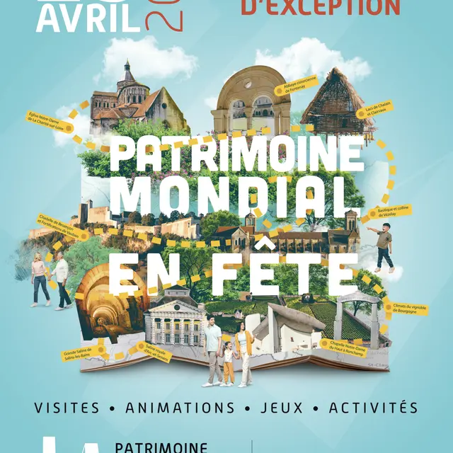 Affiche Patrimoine mondial en Fête 19042026