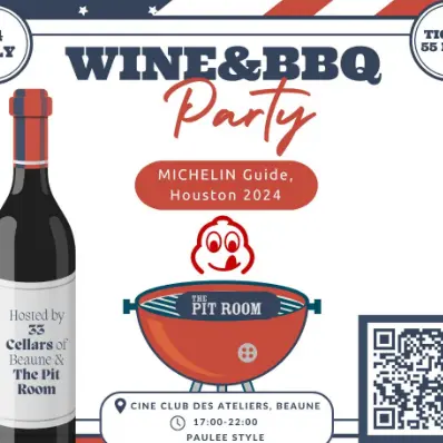 Affiche Wine and BBQ