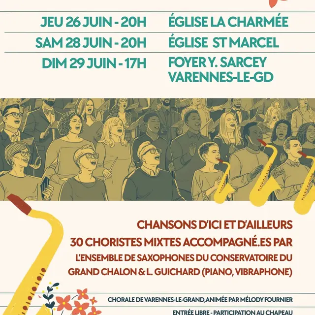 Concerts d'été chorale SAONE MELODIE