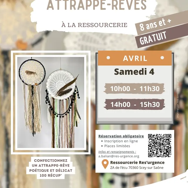 Affiche atelier Attrape reves