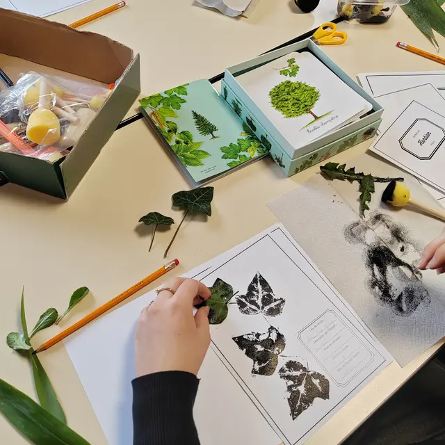 Atelier 7-12 ans / Atelier herbier / Artiste botaniste