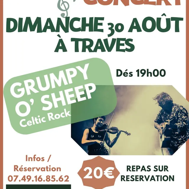 Grumpy O'Sheep 30 août 2026