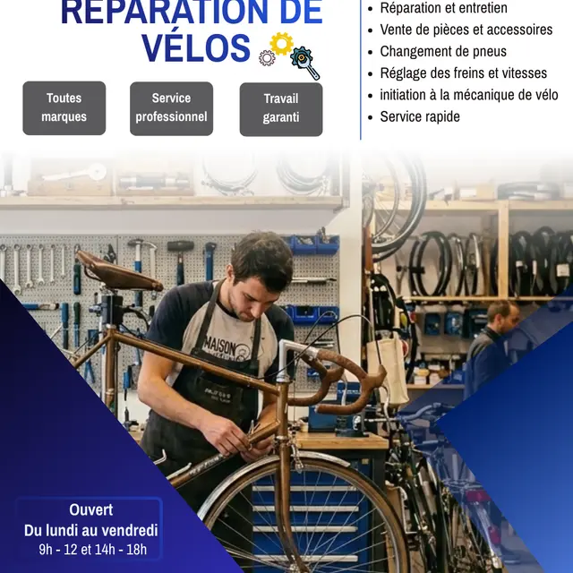 réparation vélo