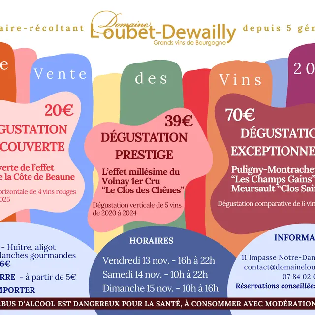 Dégustations spéciales VDV 2026
