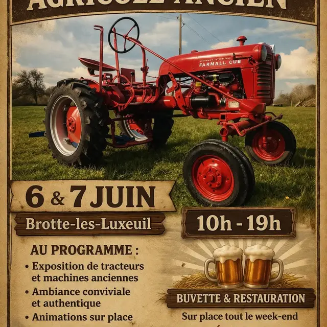 Exposition matériel agricole