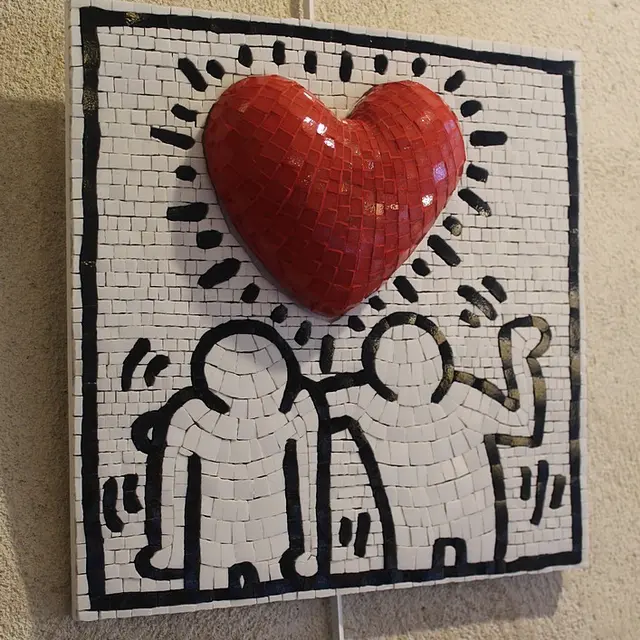 Keith Haring Love - Sylvie Guigues Mosaïques