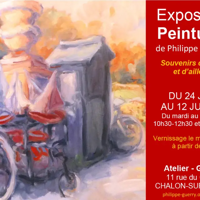 Exposition Peintures de Philippe GUERRY Souvenirs de Paris et d'ailleurs