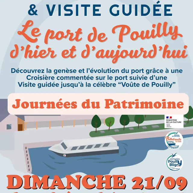 Affiche autres  Croisière - Modèle affiche_Croisière du port + visite guidée JEP dimanche 21/09