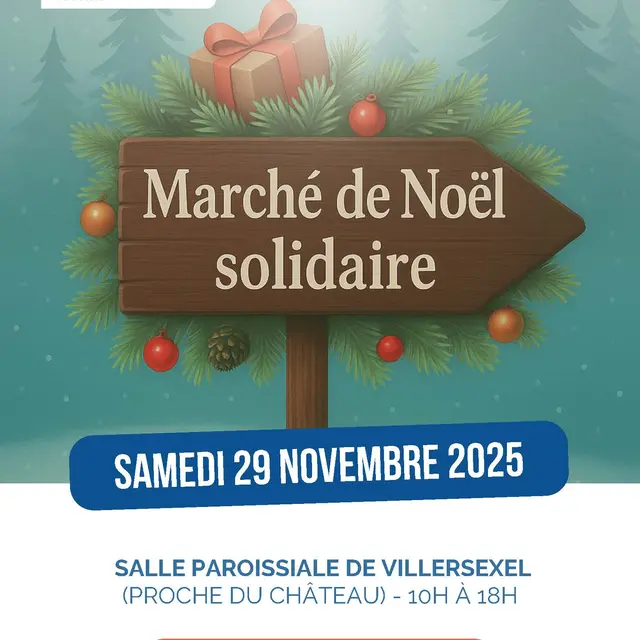 Marché de Noel solidaire VILLERSEXEL 29 novembre