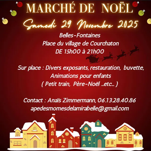 Marché de noel COURCHATON 29 novembre