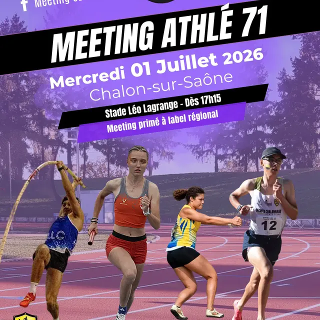 Affiche Meeting Athlé 71