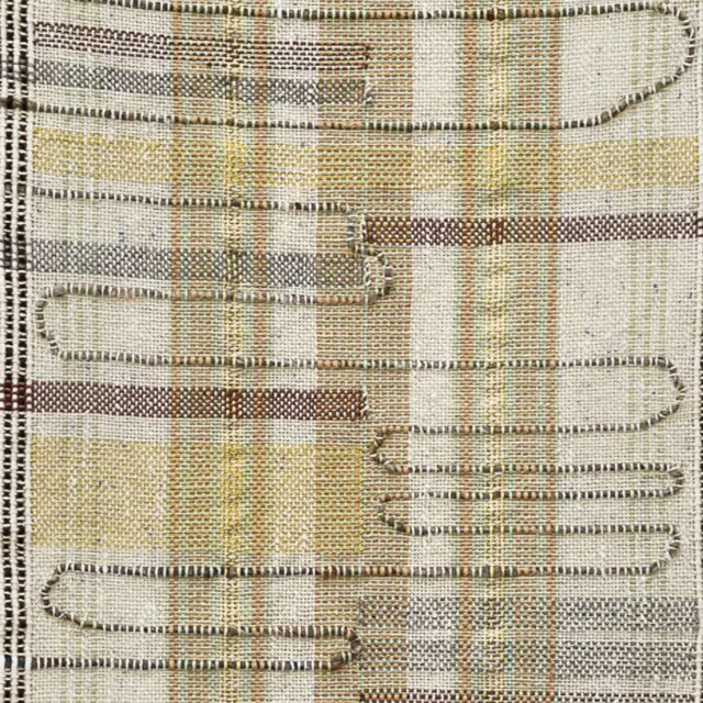 Mathilde Besson, Tissage structurel 25-02, 2025, 65 x 150 cm, fils.