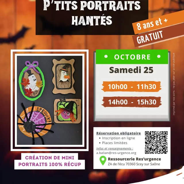 Affiche atelier Halloween