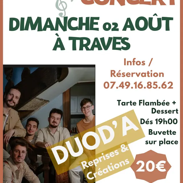 REPAS CONCERT 2 AOÛT 2026