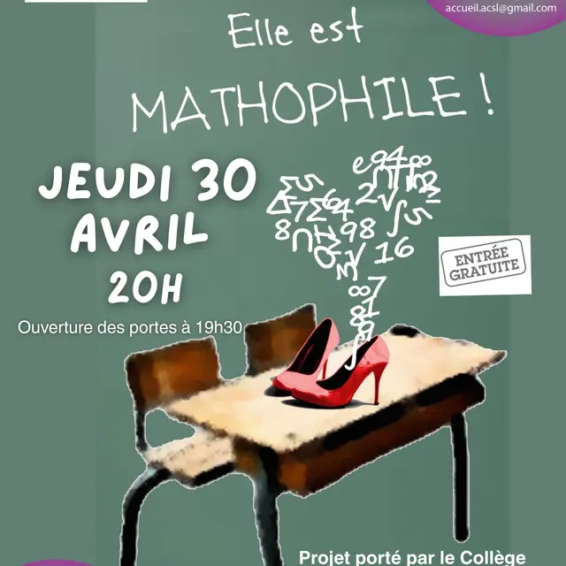 Spectacle Elle est mathophile!