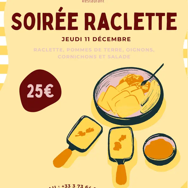 Soirée Raclette au restaurant Monaka