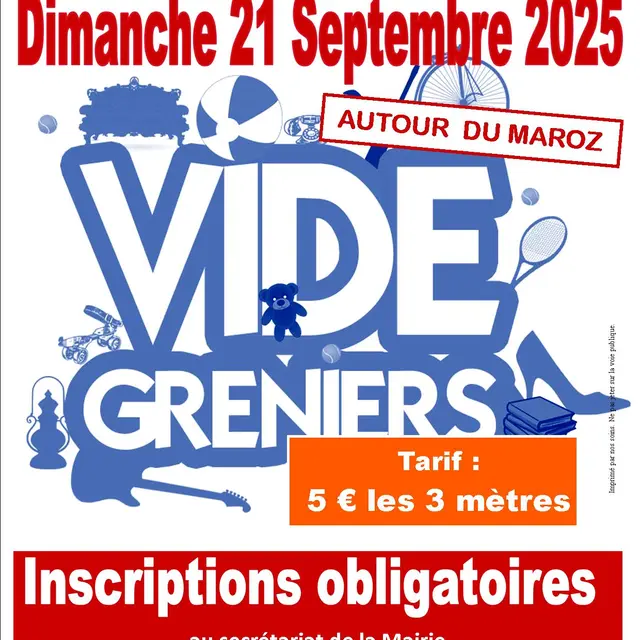 VIDE GRENIER Affiche 2025