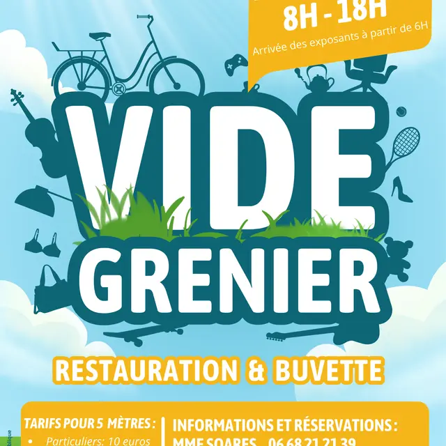Vide grenier 12 avril 2026