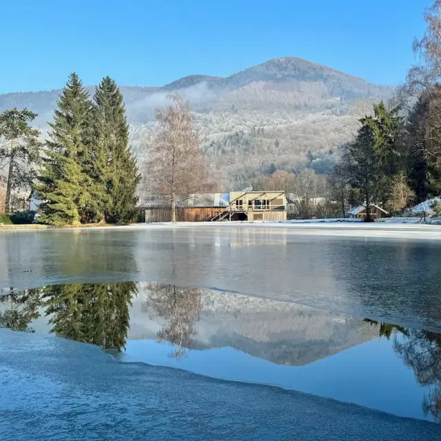 Vue étang Gîte de l'Étang