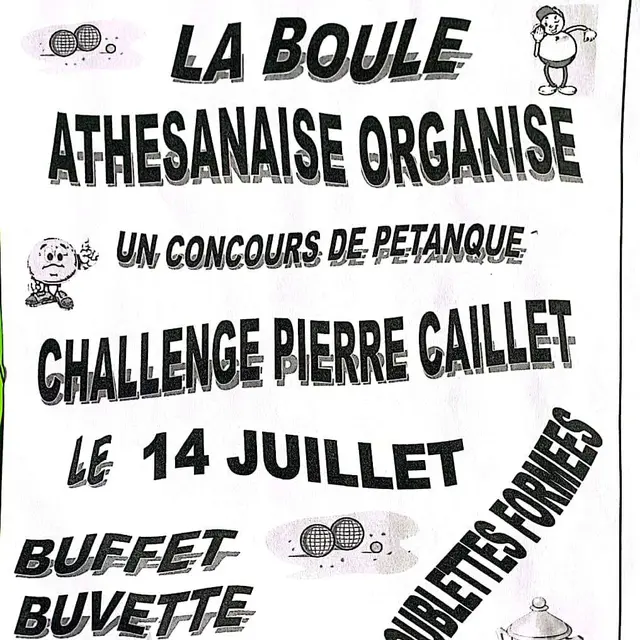 concours de pétanque 14 juillet ATHESANS