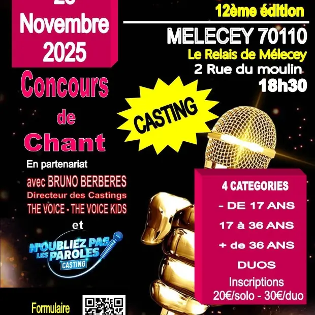 challenge chanson MELECEY 28 novembre