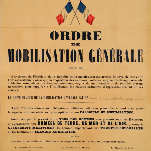 Affiche mobilisation générale