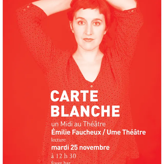 affiche A3 Carte blanche Emilie Faucheux