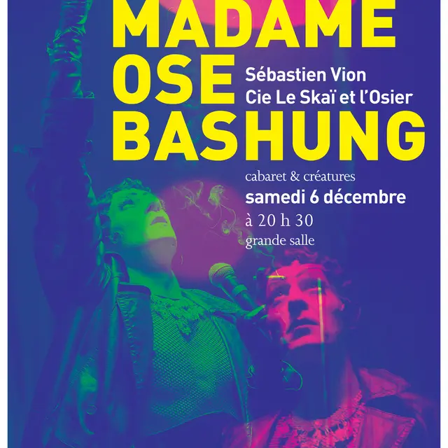 affiche A3 Madame Ose Bashung